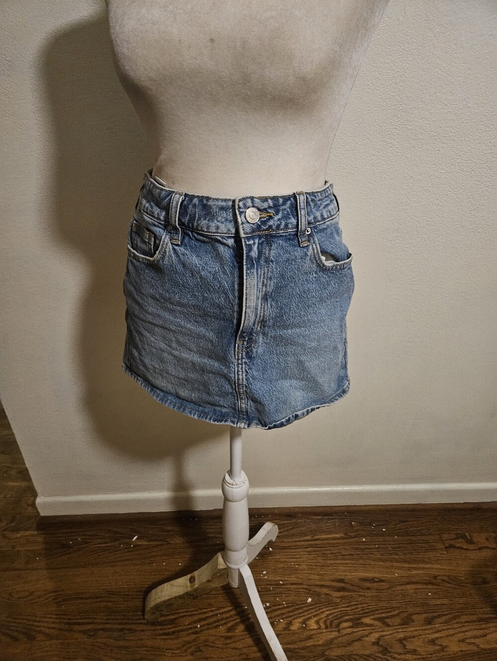 PacSun Light Blue Denim Mini Skirt Micomini Y2k Skirt 26